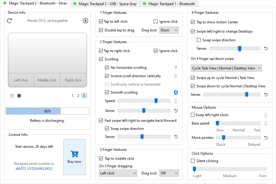 Trackpad Features Magic Utilities