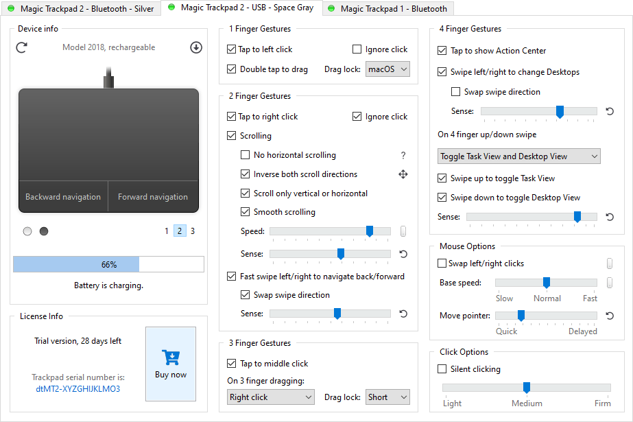 Trackpad Features Magic Utilities
